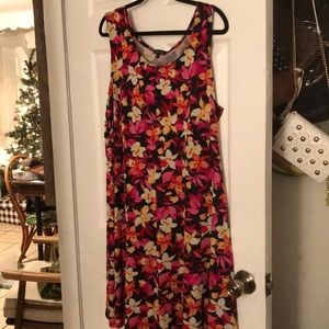 Floral print dress plus size